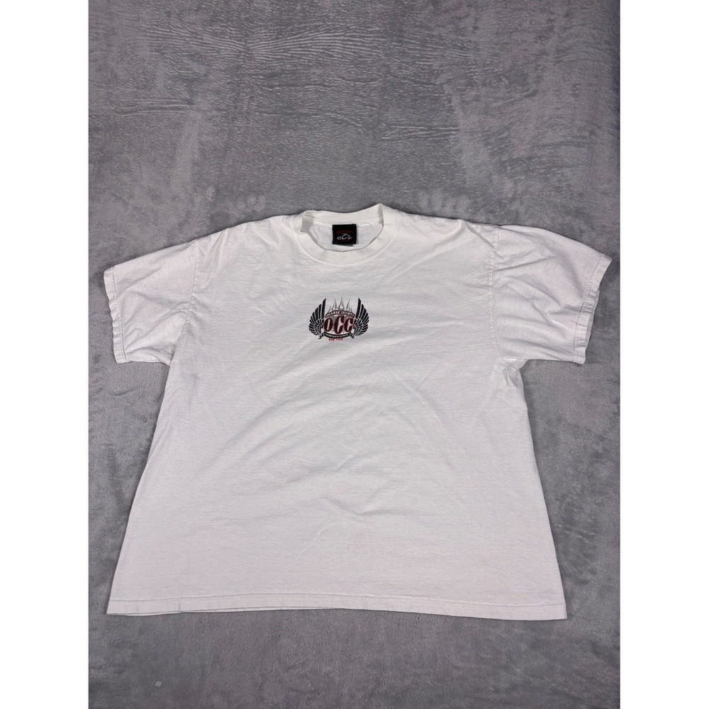 Y2K Orange County Choppers Occ New York Biker T-Shirt 2000s Mens XL White